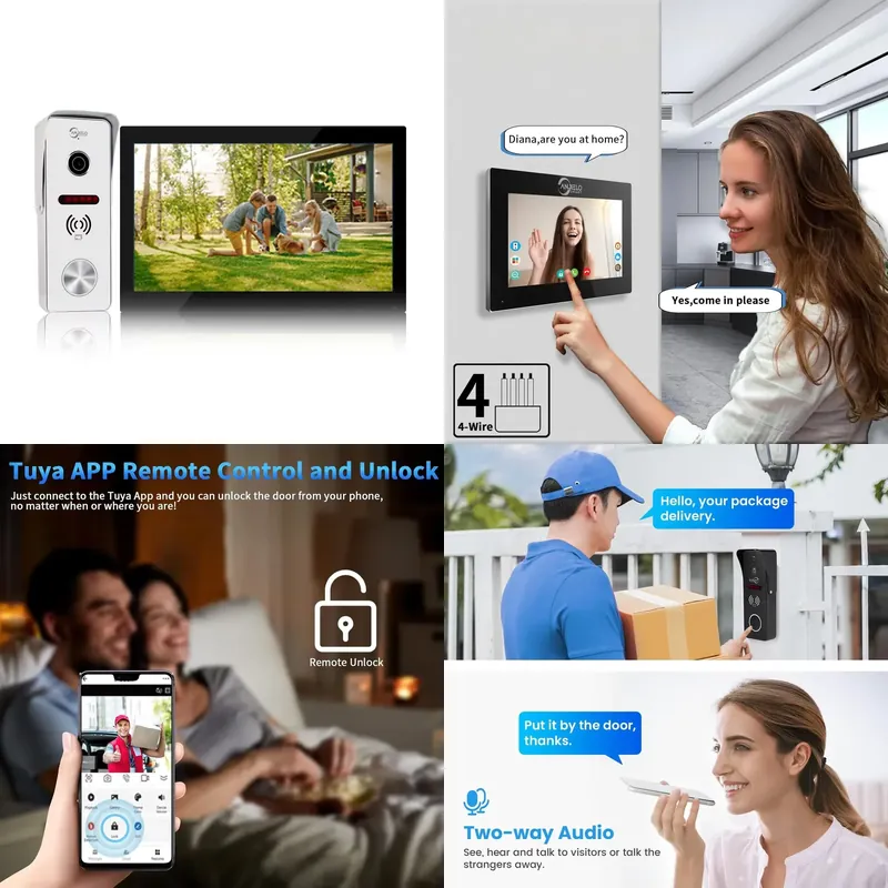 Access Control System Rfid Kit - Sistema de Intercomunicação com Câmera e